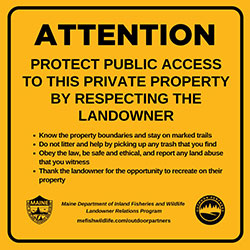 View full size of Protect Private Access sign